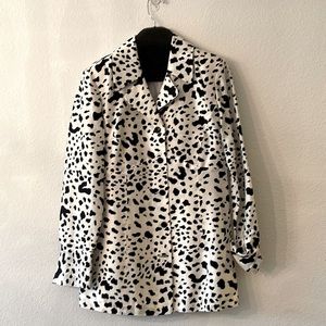 Dana Buchman silk Dalmatian jacket size 4